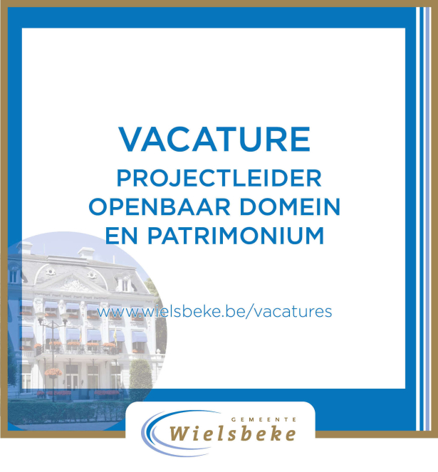 Vacature: projectleider openbaar domein en patrimonium