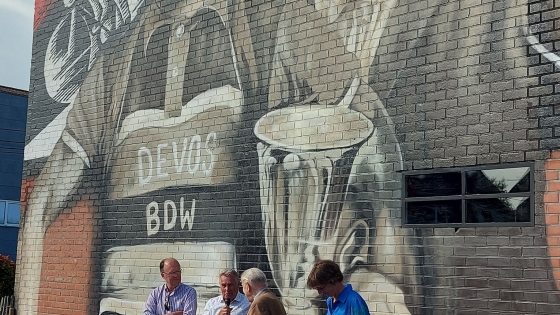 Inhuldiging muurschildering Boudewijn Devos - 16/06/2022