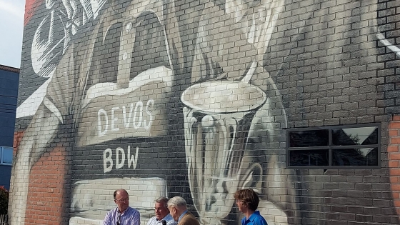 Inhuldiging muurschildering Boudewijn Devos - 16/06/2022